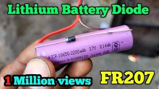 Lithium Battery Diode || li-ion Battery Diode    parallel || Battery protection || Electronics Verma