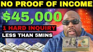 $45,000 PERSONAL LINE OF CREDIT NO DOCS! How to get a Personal Line of Credit No Proof of Income