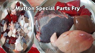 Goat Special Parts Curry | Cooking Lamb Liver, Heart, Blood, Balls Gravy | Mutton Recipe