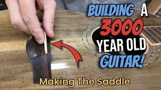 How To Make An Acoustic Guitar Ep. 44 (Making The Saddle, Bridge Pins and Slots)