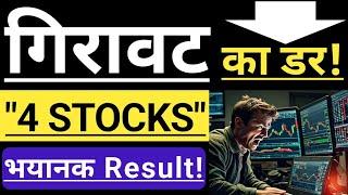 गिरावट का डर!  4 IMPORTANT STOCKS FOR TOMORROW  LATEST Q1 RESULT ANALYSIS  INVEST IN BHARAT 