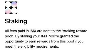 How to Stake Immutable X (IMX tokens)