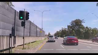 4K-Cumberland Highway via James ruse drive to gabbles #sydneydrive