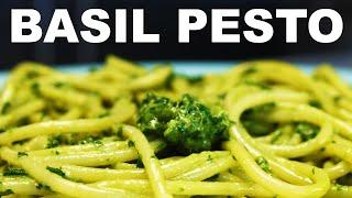 Basil pesto alla Genovese | knife or mortar & pestle method