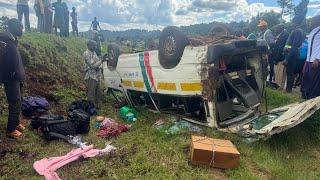 KINGS STUDIOZ CREW and CHOIR INVOLVED IN A ROAD ACCIDENT ALONG KISII KEBIRIGO ROAD. No Injuries..