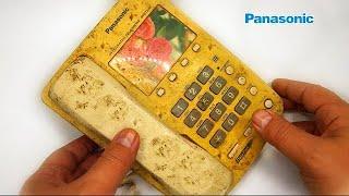 I Restored This $1 Yellowed 1998 Vintage Panasonic Telephone - 23 Years Old - Telephone RESTORATION