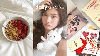 ˖ daily diaries ️ | lazy everyday makeup, enhypen album unboxing, jollibee mukbang