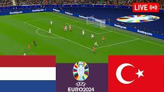 Netherlands vs Turkey LIVE. Euro Cup 2024 Germany Full Match - Simulation Video Games