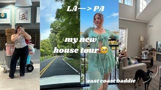 MY NEW HOUSE TOUR!!! LA TO PA! unpacking, our chaotic trip, trying wawa & more