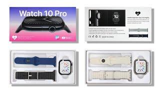 Watch 10 Pro Smart Watch Series`10 With Two 2 Straps Band Wireless Charging