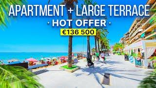 Get Ready to Own Your Nice Apartment with a large Terrace Nea the sea  HOT OFFER € 136 500!