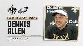 Dennis Allen on Taysom Hill, Eagles offense | New Orleans Saints