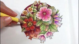 BASIC FLOWERS COLORING | Blossom 1/4 - World of Flowers by Johanna Basford