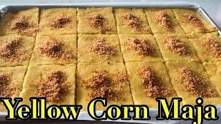 How To Make Yellow Corn Meal Maja #cornmeal