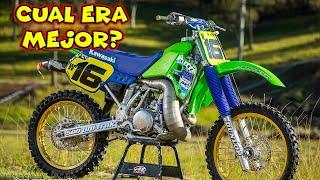 KAWASAKI KX 500 vs HONDA CR 500Así eran!!!