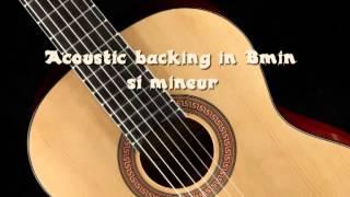 Acoustic guitar backing track in Bmin