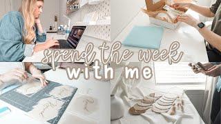 WORK WITH ME | A Full Week Of Running My Etsy Shop!