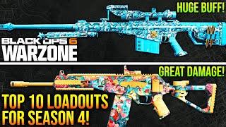 WARZONE: New TOP 10 BEST META LOADOUTS For Season 4! (WARZONE META Weapons)