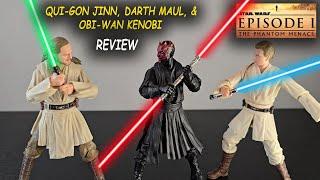 Qui-Gon Jinn, Darth Maul, & Obi-Wan Kenobi (Star Wars Black Series 3-pack) - REVIEW