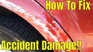 How to Remove Transfer And Fix Minor Paint Damage From Accidents!! Driveway Detailing!!! DIY!!