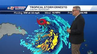 Tropical Storm Ernesto lashing Puerto Rico