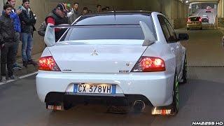 Cars Accelerating & Doing Launches Through Tunnel - Subarus, EVOs & More!