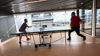 Ping Pong Tournament on MSC Meraviglia Round 10, Final Winner