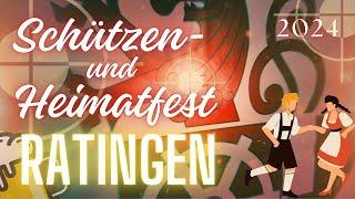  Schützen- und Heimatfest Ratingen 2024  Süßer Festplatz  Gut Schuss!  4K