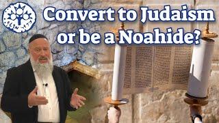 Convert to Judaism or be a Noahide?