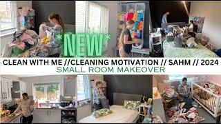 *NEW* CLEAN WITH ME // CLEANING MOTIVATION // SAHM // 2024