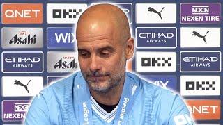 Pep Guardiola BROUGHT TO TEARS and struggles to speak as he pays tribute to Jurgen Klopp 