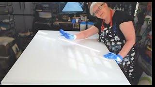 (597) HUGE 3x4 ft Dirty Ribbon Pour !  Fluid Acrylic Pouring Art