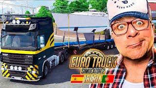 EURO TRUCK SIMULATOR 2 : IBERIA DLC #1 | LISBOA CARREGAMENTO DE IATE 6t (TEMPORADA 3)