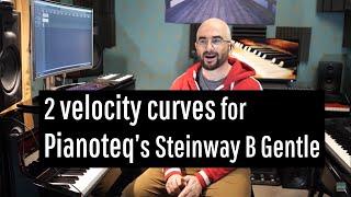 2 velocity curves for Pianoteq's Steinway B Gentle 