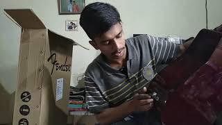 Fender acoustic guitar #SA105CE NATURAL COLOUR GUITAR  Unboxing