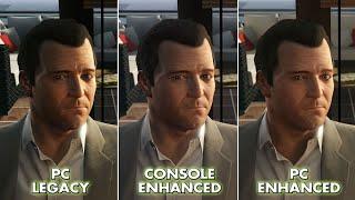 Grand Theft Auto V - PC Enhanced VS Legacy VS Console Visual Comparison