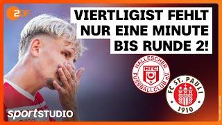 Hallescher FC – FC St. Pauli | DFB-Pokal, 1. Runde Saison 2024/25 | sportstudio