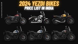2024 Yezdi Bikes Price List in India