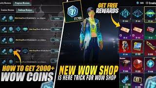 Trick To Get Wow Shop Free Rewards | Free Permanent Set & 10k Vouchers | Wow Shop Is Here | PUBGM