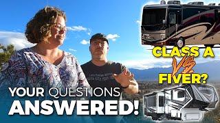 Motorhome or Fifth Wheel? Which is Better? Your RV Questions Answered!