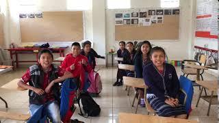 Maya school children speaking Kakchikel - Saying Good Morning/Hello