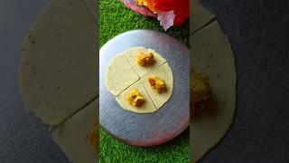 easy way of making mini samosa #food #youtubeshorts