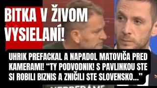 Bitka v živom vysielaní! Matovič sa nervovo zrútil! Napadol Uhríka! Potom prišlo to, čo nečakal…