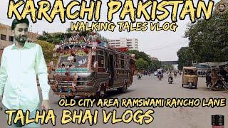 M.A JINNAH ROAD TO RAMSWAMI RANCHO LANE WALKING TALES VLOG KARACHI  #2024 #vlog @talhabhaivlog