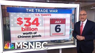 First Shots Fired In The U.S.-China Trade War | Velshi & Ruhle | MSNBC