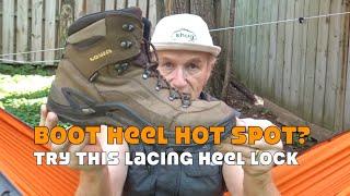 Boot Heel Hot Spot? Try this Lacing Heel Lock