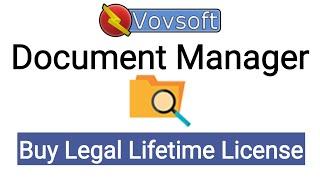 How To Buy Lifetime license of Vovsoft Document Manager | Amir Tech Info