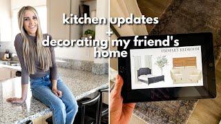 KITCHEN MAKEOVER Updates (NEW Cabinets) + Decorating My Friend's Home (Best $50 THRIFT Find!)