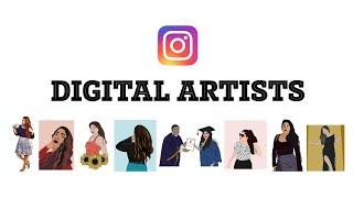 Featured Digital Artists | illustrated Instagram feed | Astrida Mascarenhas