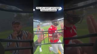 POV: NFL SCRIPT SAYS DON’T TACKLE MAHOMES.. #nfl #funny #shorts